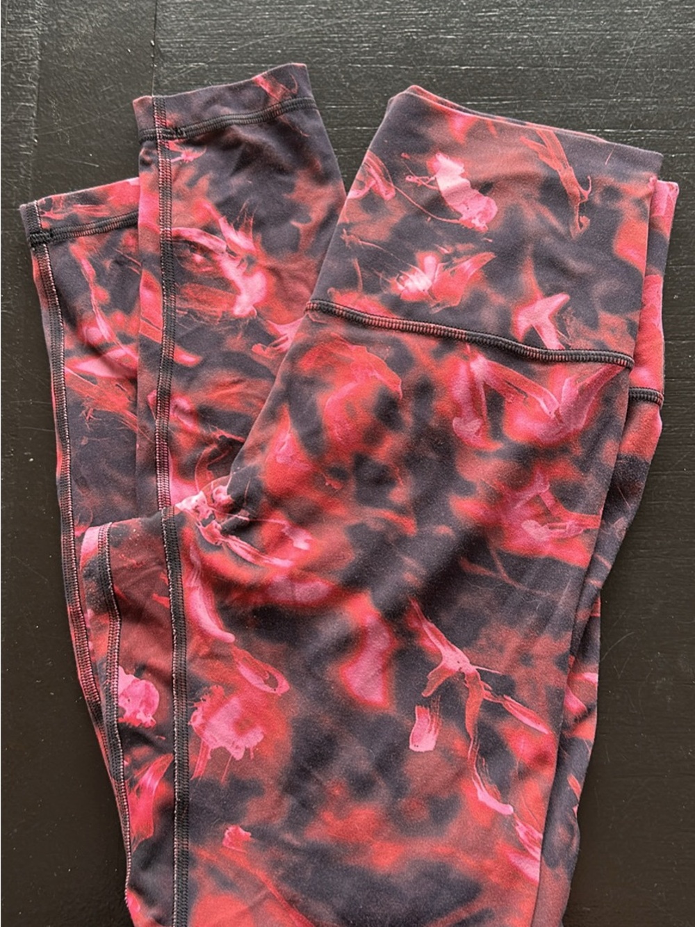 Lululemon Wunder Under High-Rise Leggings Incognito Camo Multi Pink/Black size 8